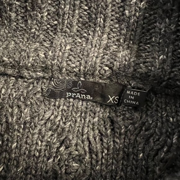 Prana Delaney Gray Cable Knit Cardigan Sweater Duster XS - Picture 10 of 10